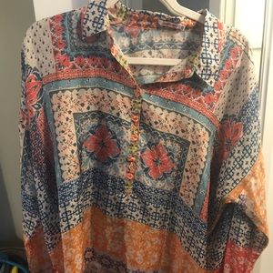 Johnny Was silk blouse